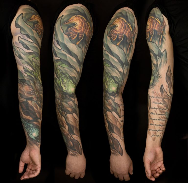 Colorful_Bio_Organic_Biomech_Tattoo_Sleeve_Custom_Tattoos_Daniel_Claessens-1